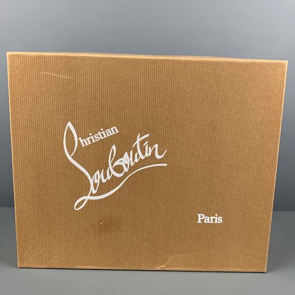 CHRISTIAN LOUBOUTIN Size 10 Brown Suede Wedge Boots - Picture 8 of 8